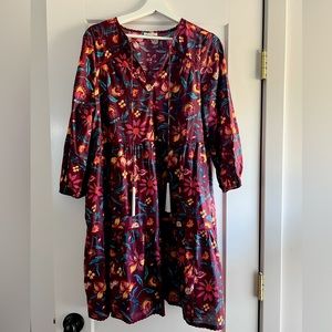 SUNDANCE Eternal Summer Dress  MP  Raisin print cotton never worn